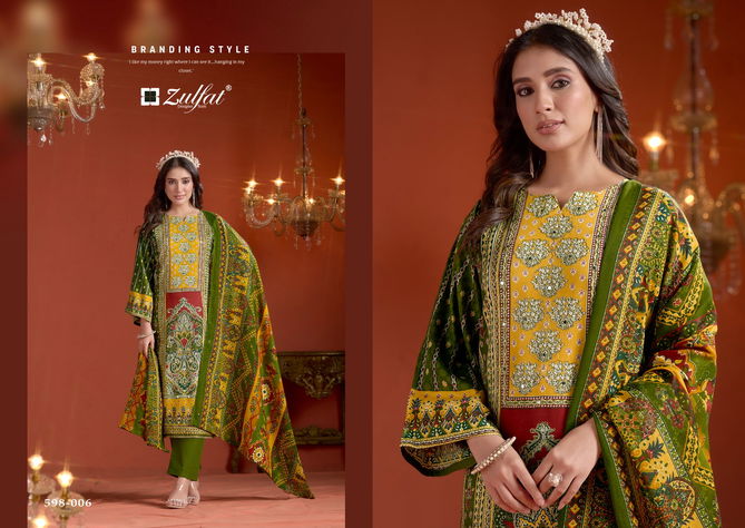 Sajni Vol 2 By Zulfat Cotton Mal Mal Print Dress Material Exporters In India